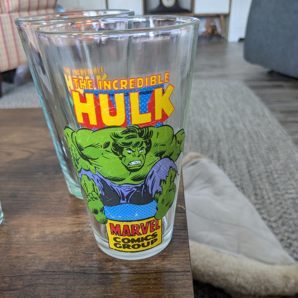 Marvel comics, The incredible hulk Glass